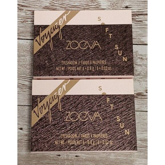 Zoeva Voyager SOFT SUN Set of 2 Eyeshadow Palette Mini 6 Colors New In Box - Picture 1 of 5